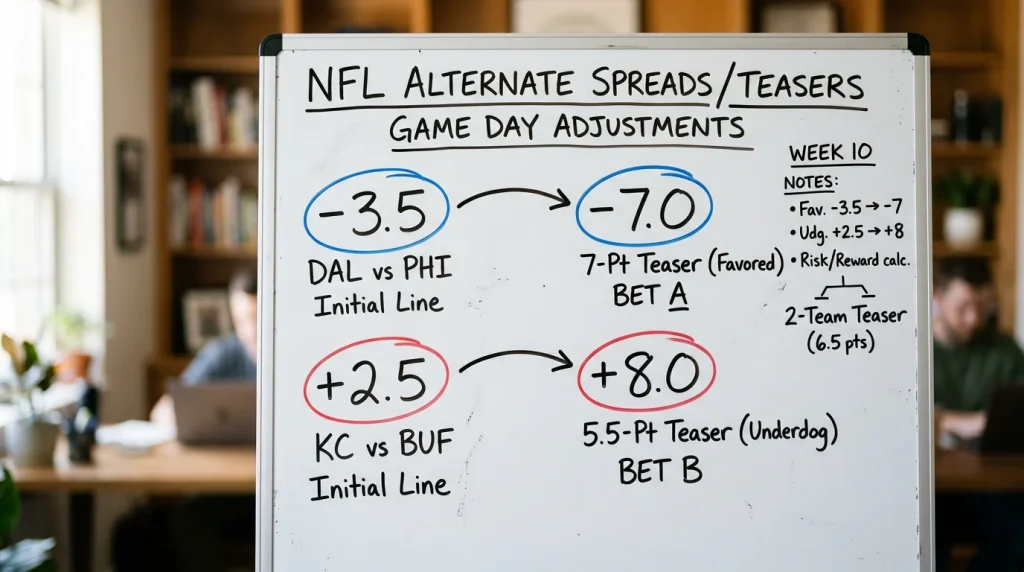 NFL alternate spreads and teaser bets explained for UK punters